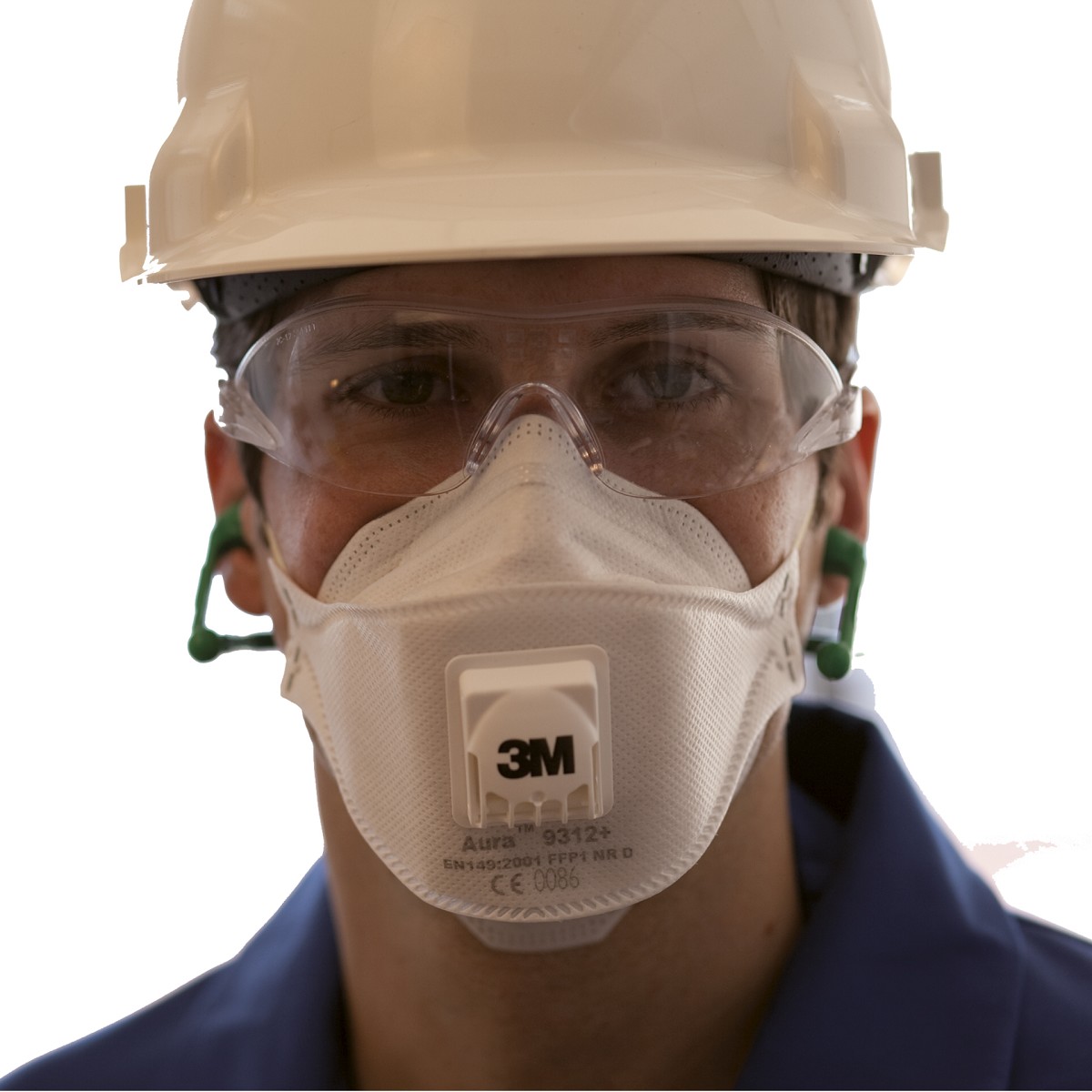 3M Respiratore Serie AURA 9300+ Pieghevole (Comfort)